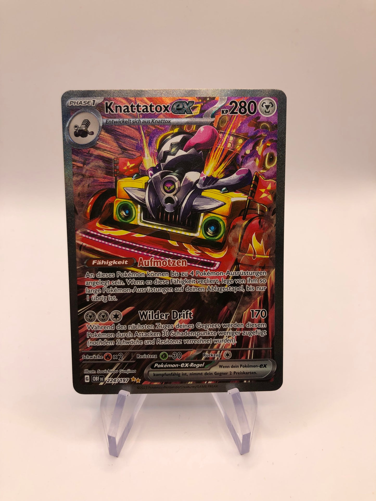 Pokemon Karte EX Knattatox 224/197 Deutsch