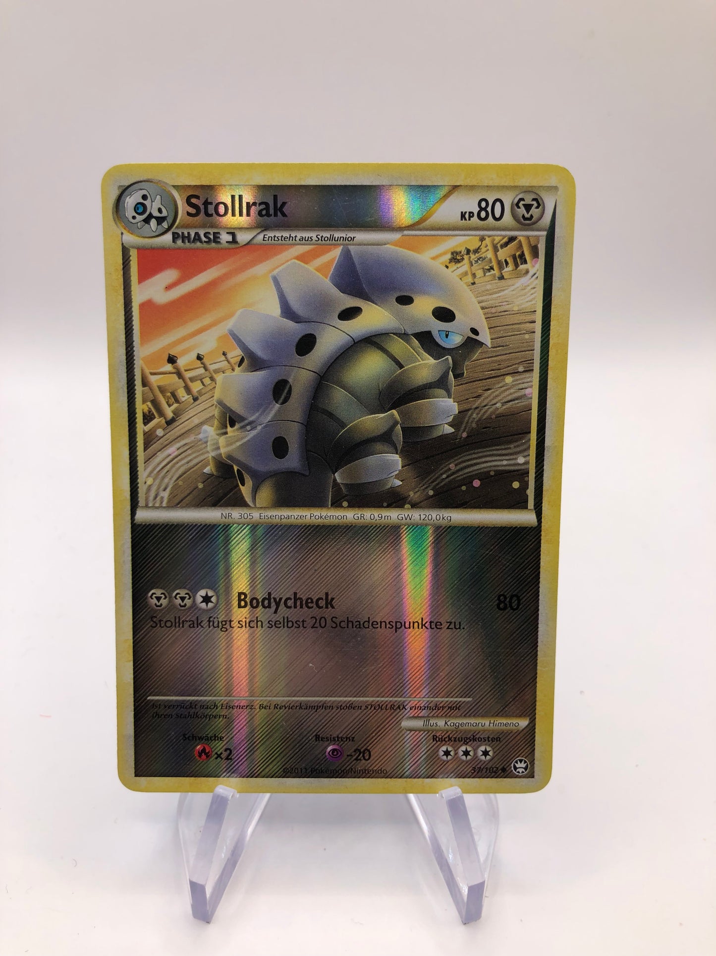 Pokemon Karte Revers Stollorak 37/102 Deutsch