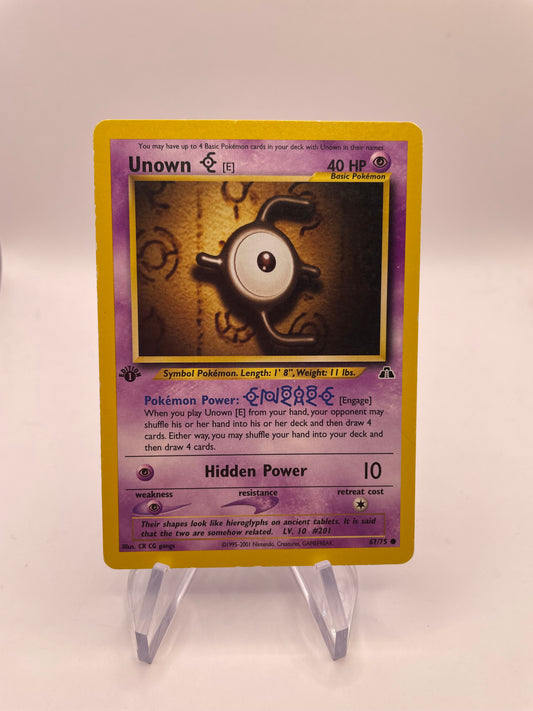 Pokemon Karte Neo Discovery Unown 67/75 Englisch