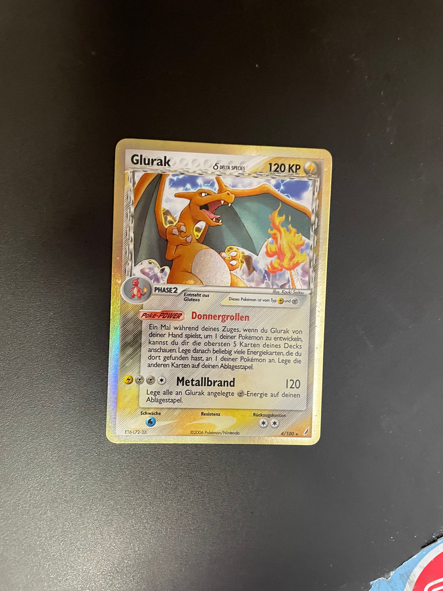 Pokemon Karte Delta Species Glurak 4/100 Deutsch