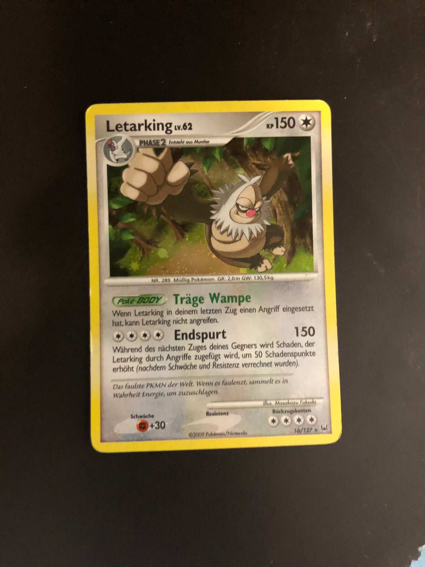 Pokemon Karte Holo Letarking 16/127 Deutsch