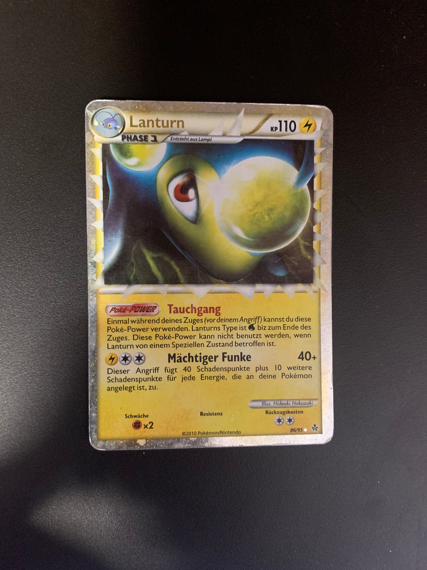 Pokemon Karte Prime Lanturn 86/95 Deutsch