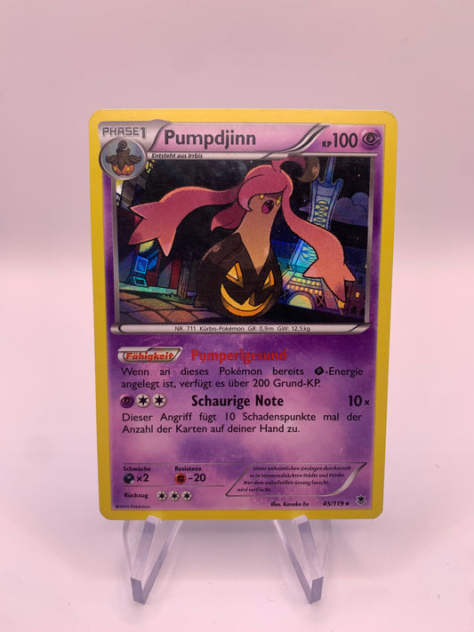 Pokemon Karte Holo Pumpdjinn 45/119 Deutsch