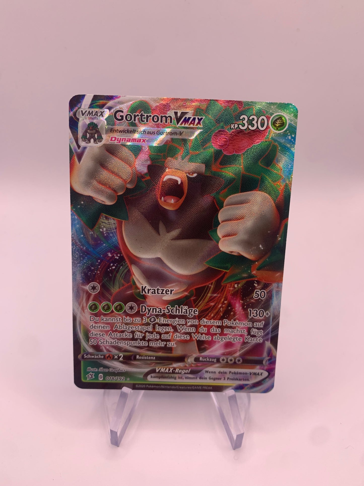 Pokemon Karte Vmax Fullart Gortrom 18/192 Deutsch