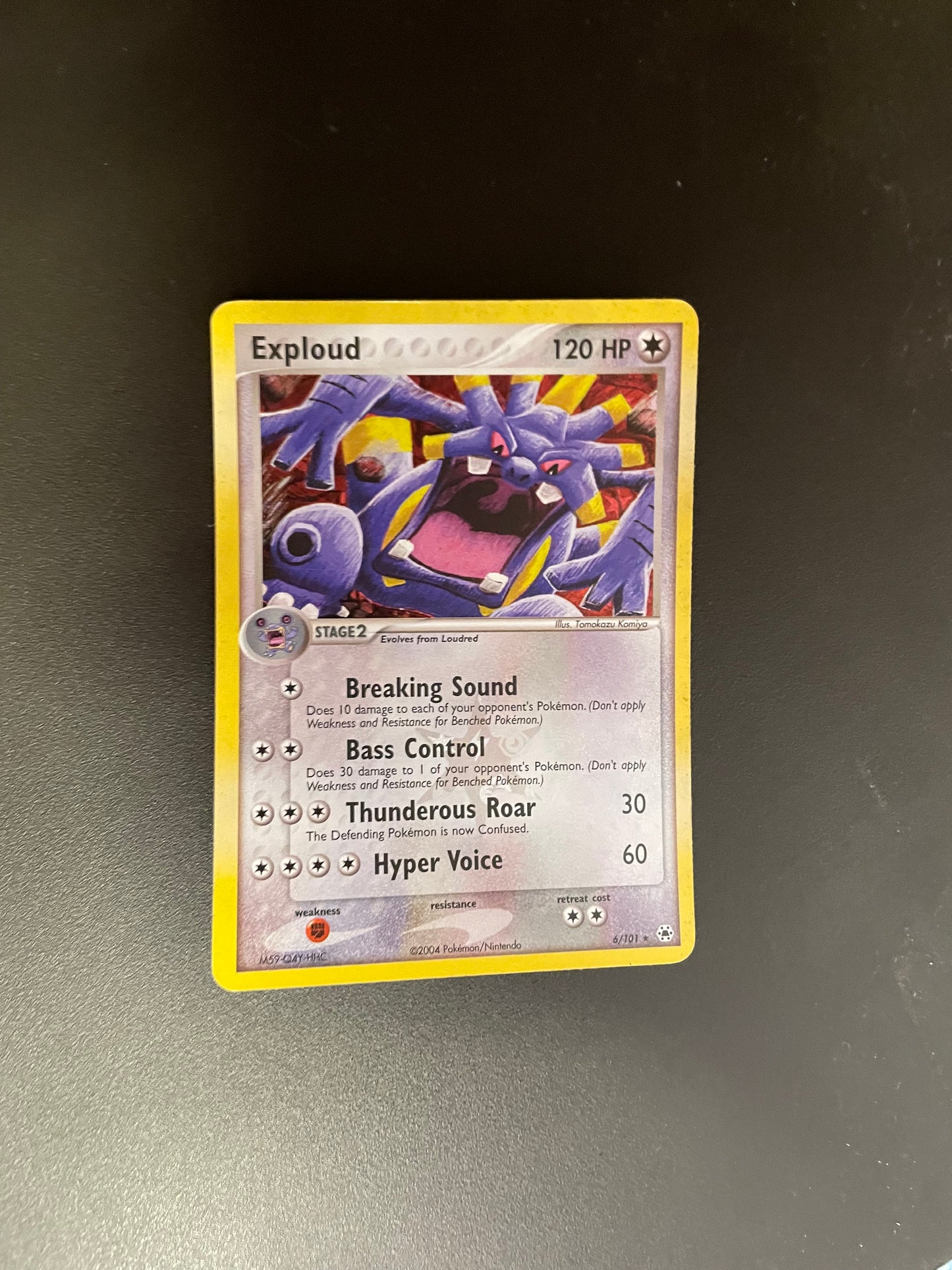 Pokémon Karte Holo Exploud 6/101 Englisch