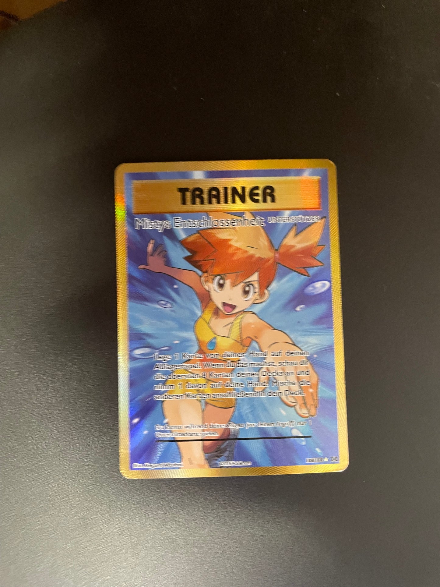 Pokemon Karte Trainer Mistys Entschlossenheit 108/108 Deutsch