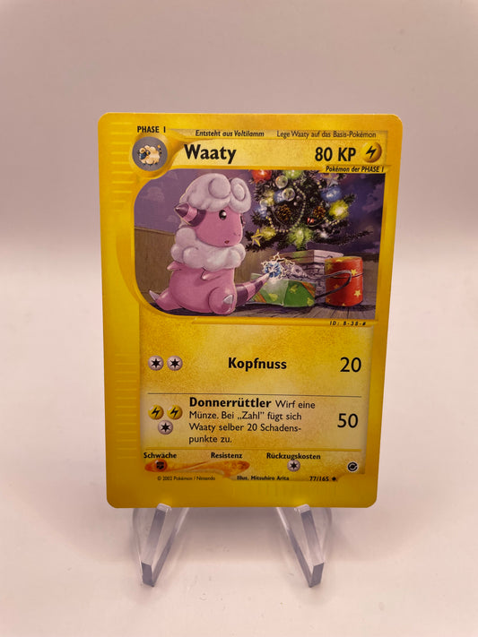Pokemon Karte e-Series Waaty 77/165 Deutsch