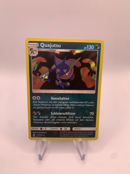 Pokemon Karte Holo Quajutsu 117/214 Deutsch