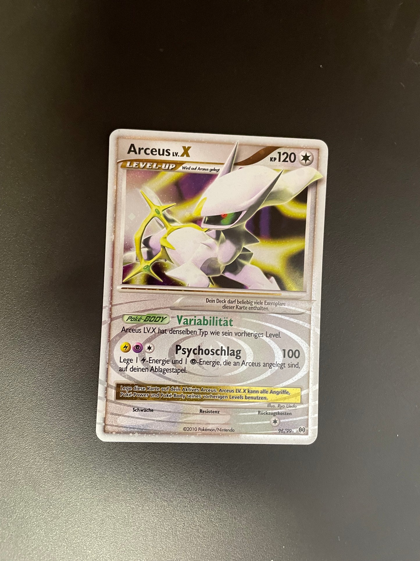 Pokemon Karte Lv.X Arceus 96/99 Deutsch