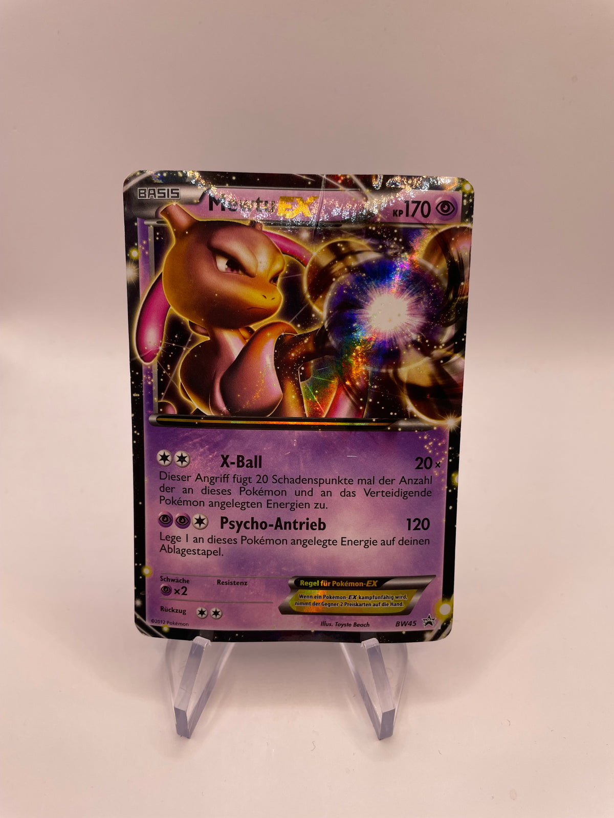 Pokemon Karte EX Promo Mewtu BW45 Deutsch