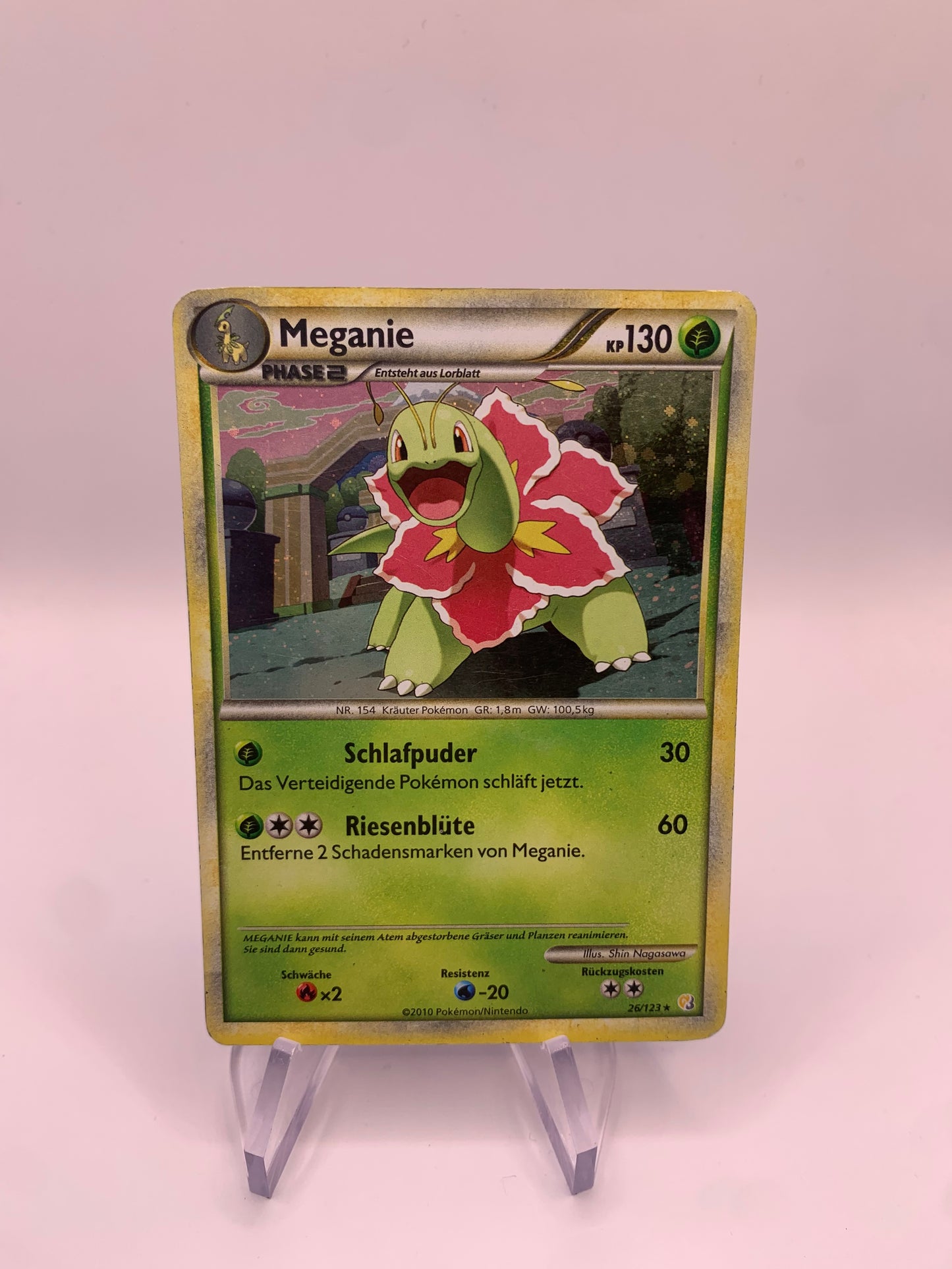 Pokemon Karte Holo Meganie 26/123 Deutsch