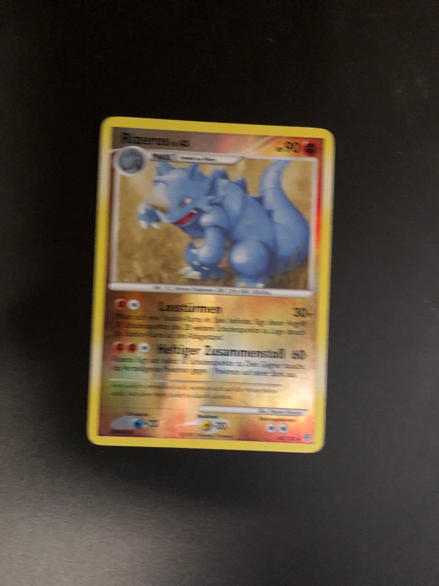 Pokemon Karte Revers Rizeros 60/130 Deutsch