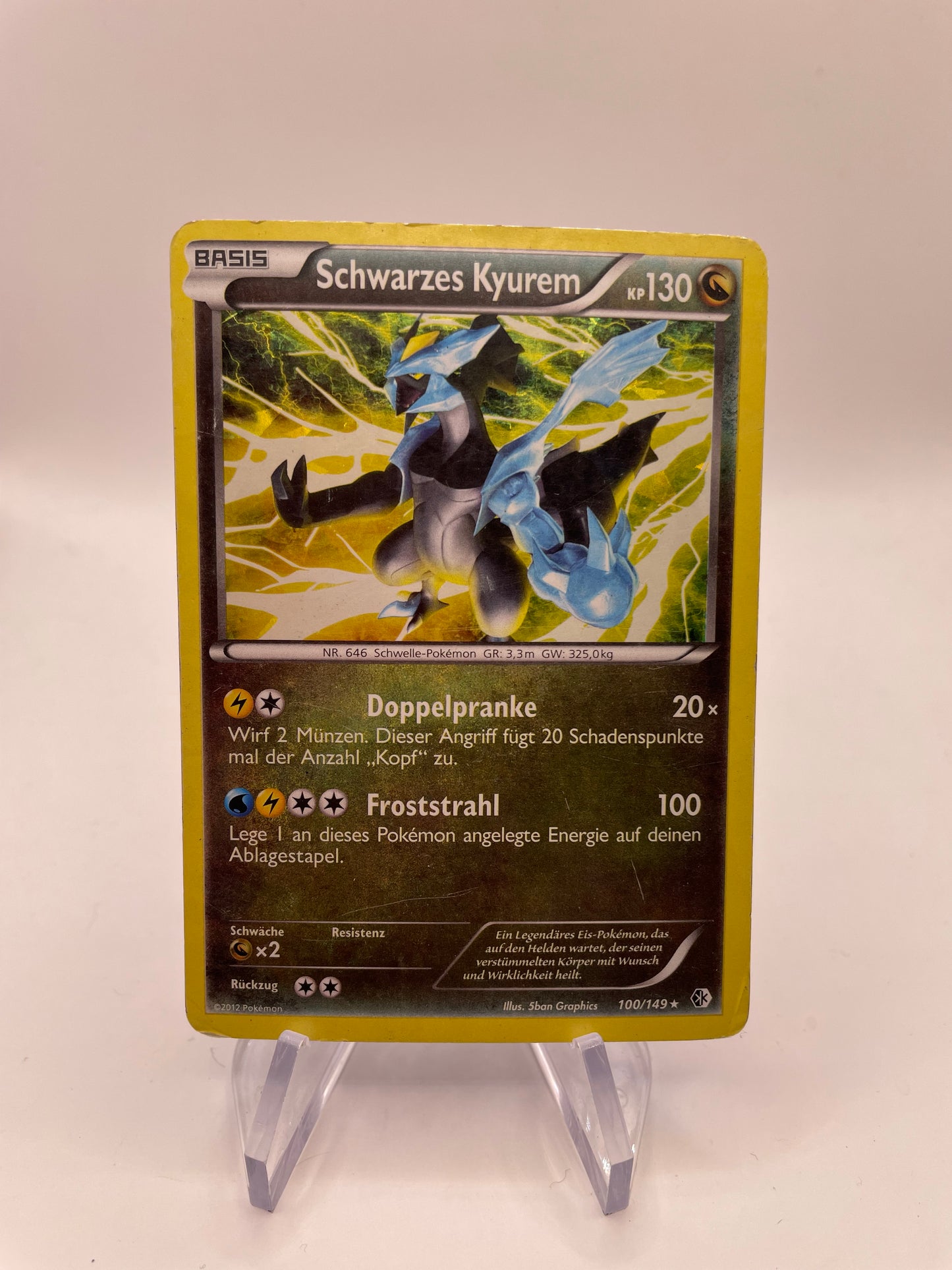 Pokemon Karte Holo Schwarzes Kyurem 100/149 Deutsch