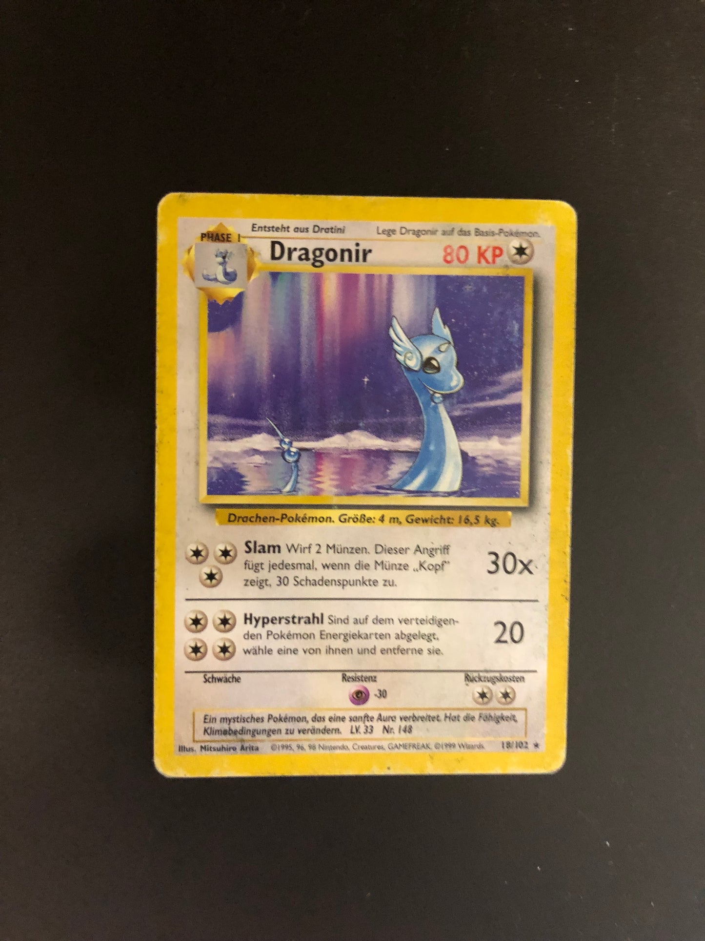 Pokemon Karte Dragonir 18/102 Deutsch