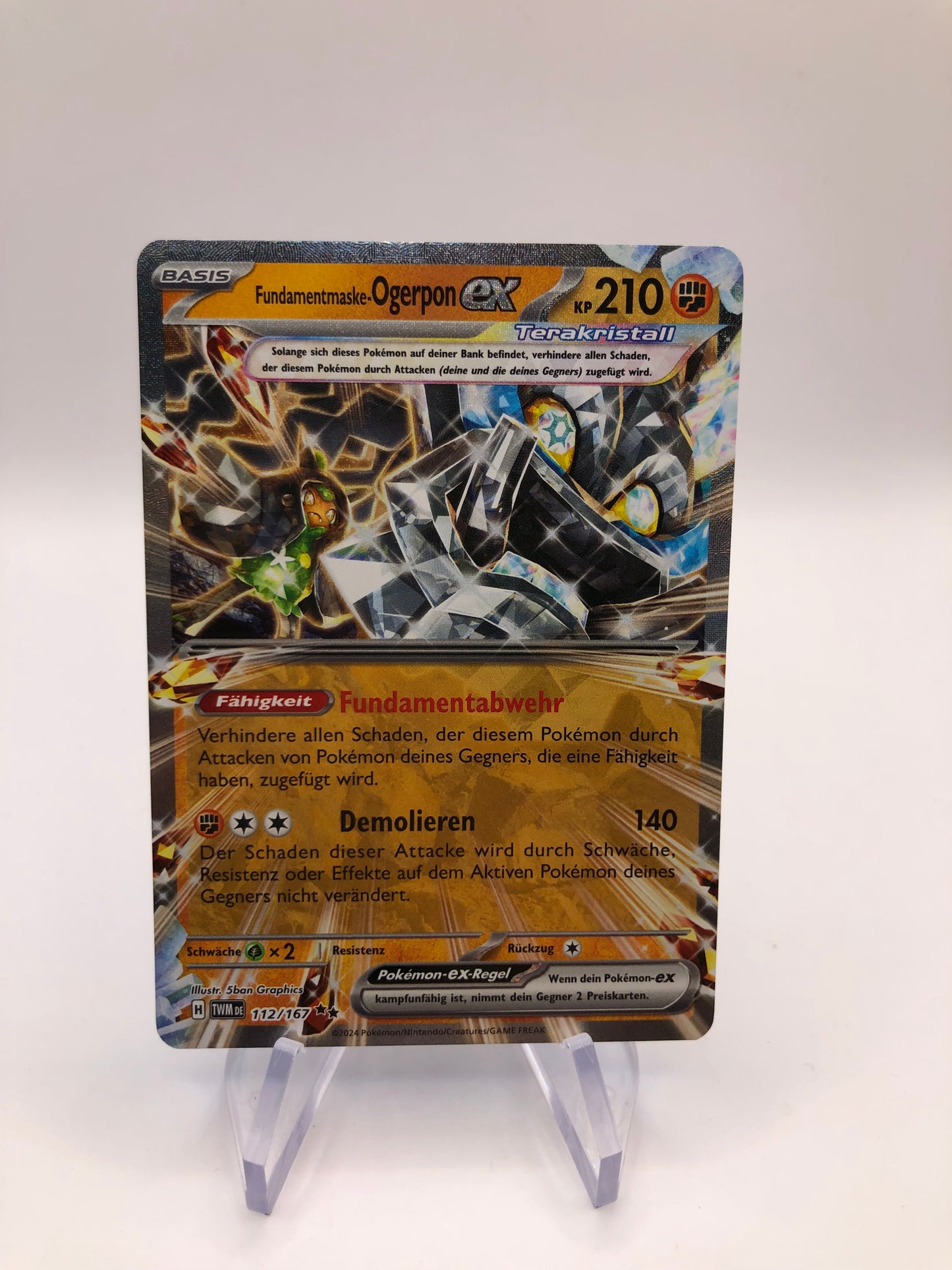 Pokemon Karte Ex Ogerpon 112/167 Deutsch