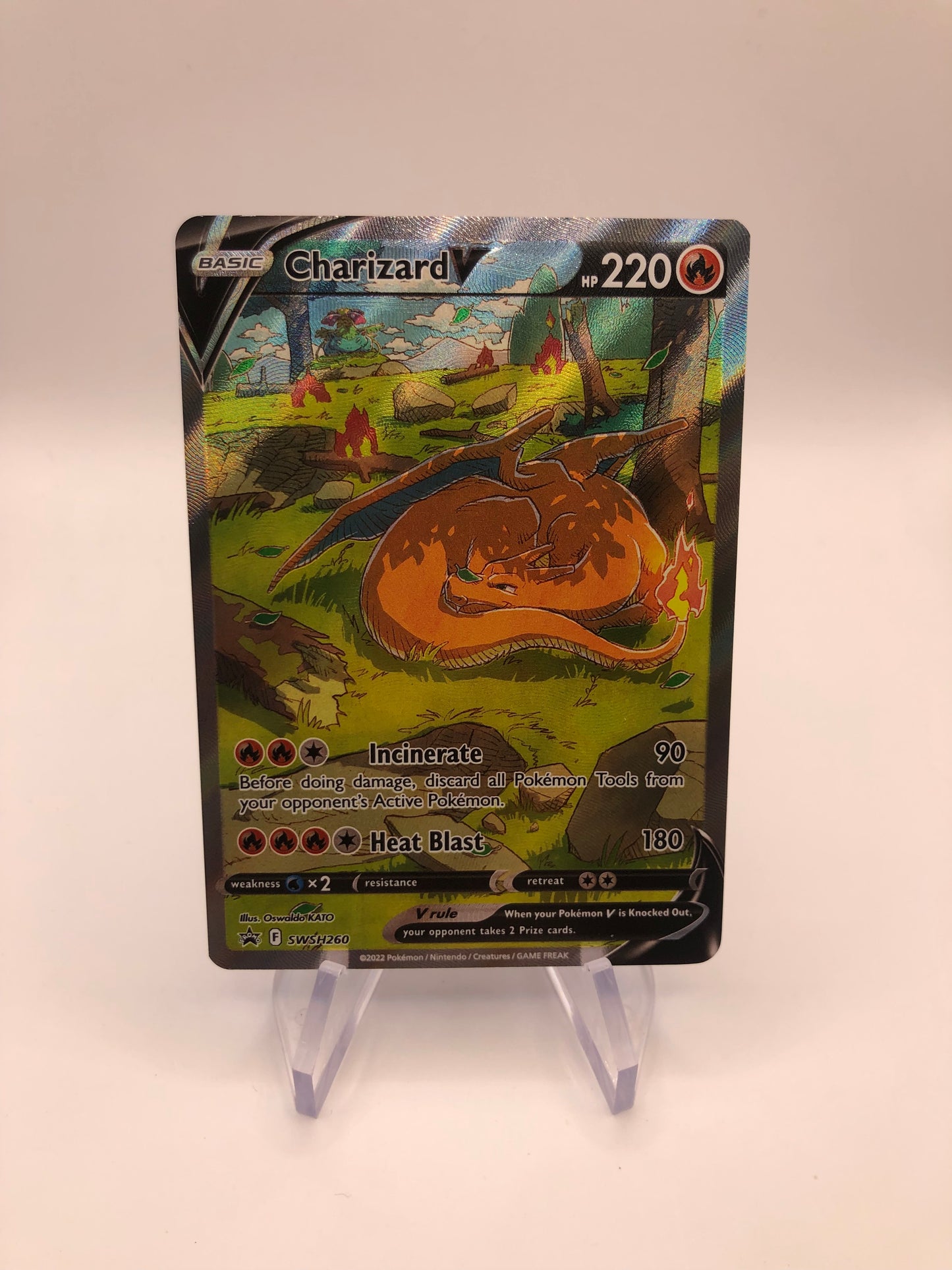 Pokemon Karte V Promo Glurak SWSH260 Englisch