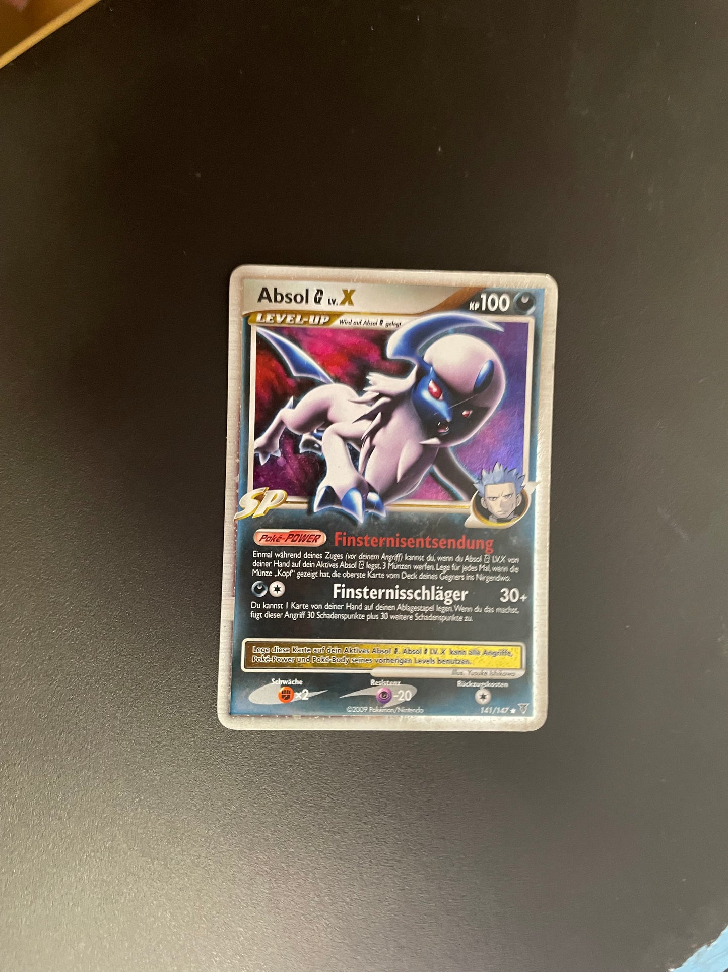 Pokemon Karte Lv.X Absol 141/147 Deutsch