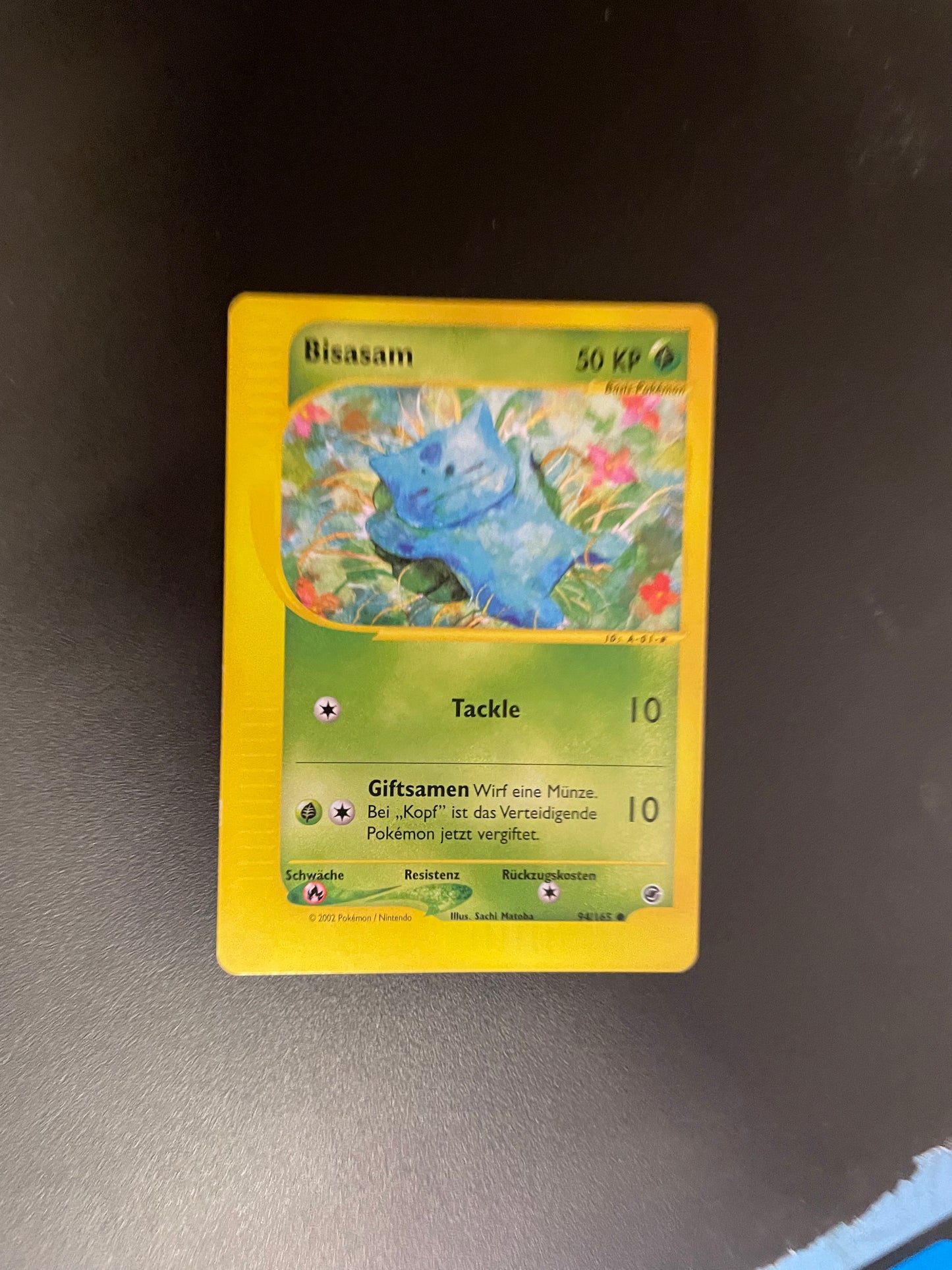 Pokemon Karte e-Series Bisasam 94/165 Deutsch