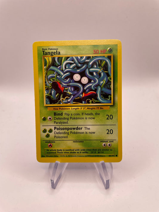 Pokemon Karte Base Set Tangela 66/102 Englisch