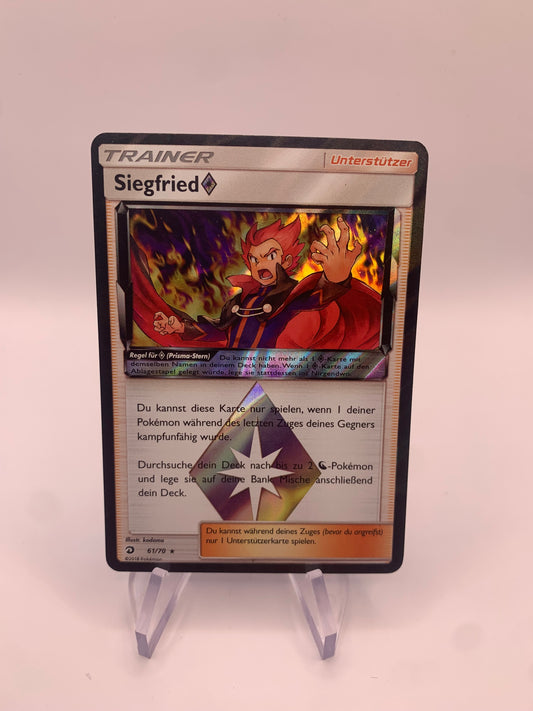 Pokemon Karte Prisma Siegfried 61/70 Deutsch