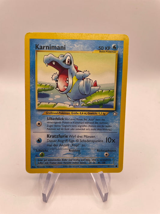 Pokemon Karte Neo Genesis Karnimani 81/111 Deutsch