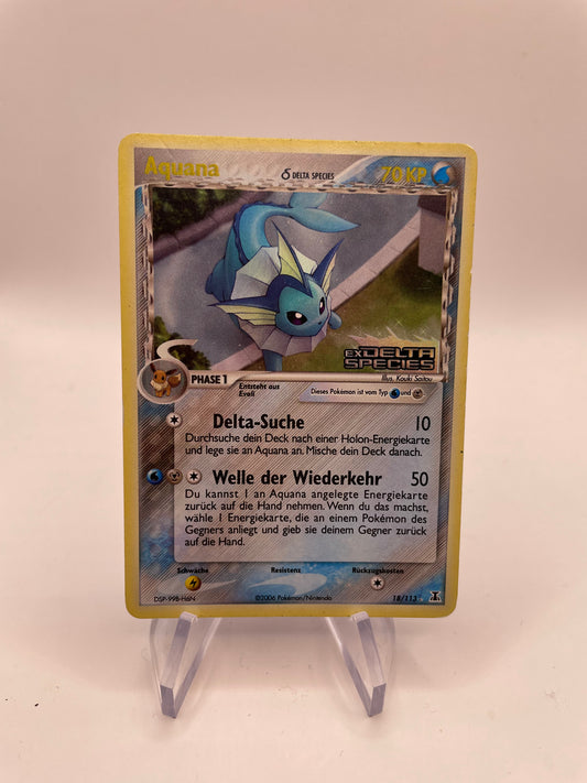 Pokemon Karte Holo Stamp Aquana 18/113 Deutsch