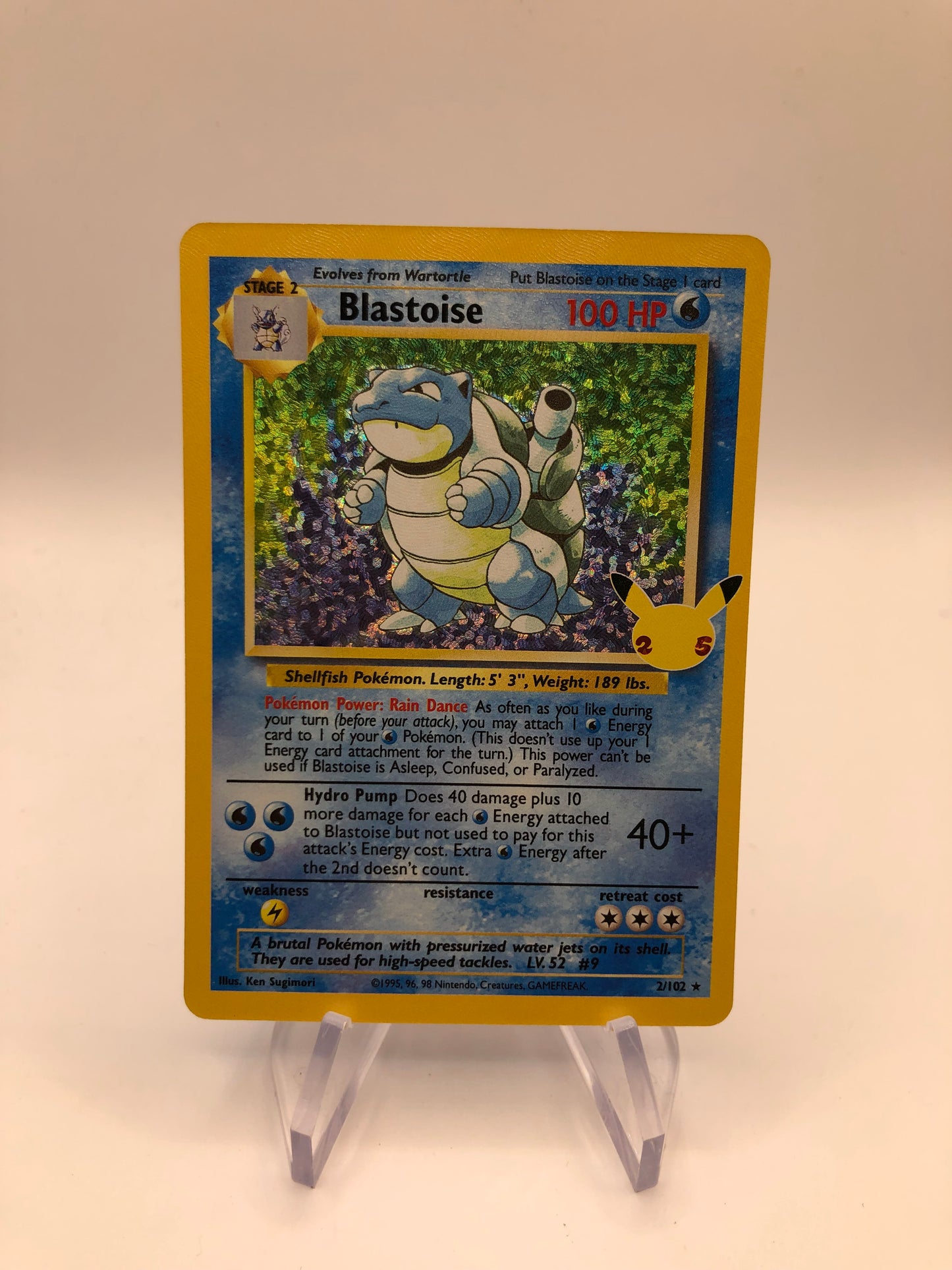 Pokemon Karte Celebration Turtok 2/10 Englisch
