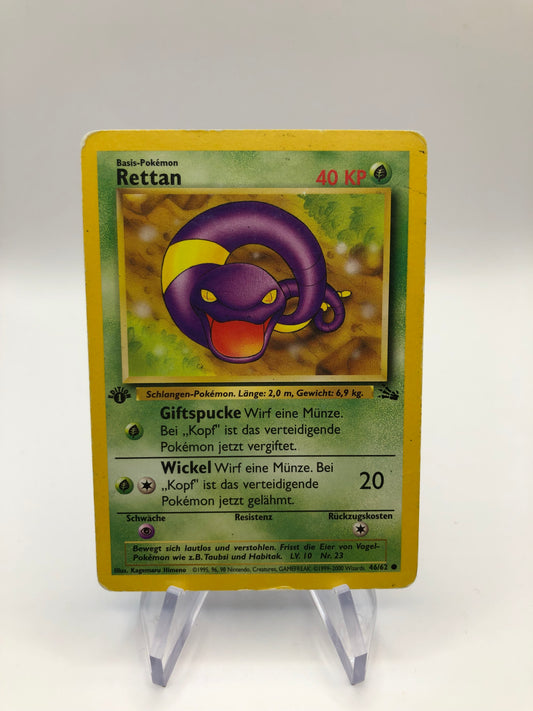 Pokemon Karte 1.Edition Rettan 46/62 Deutsch