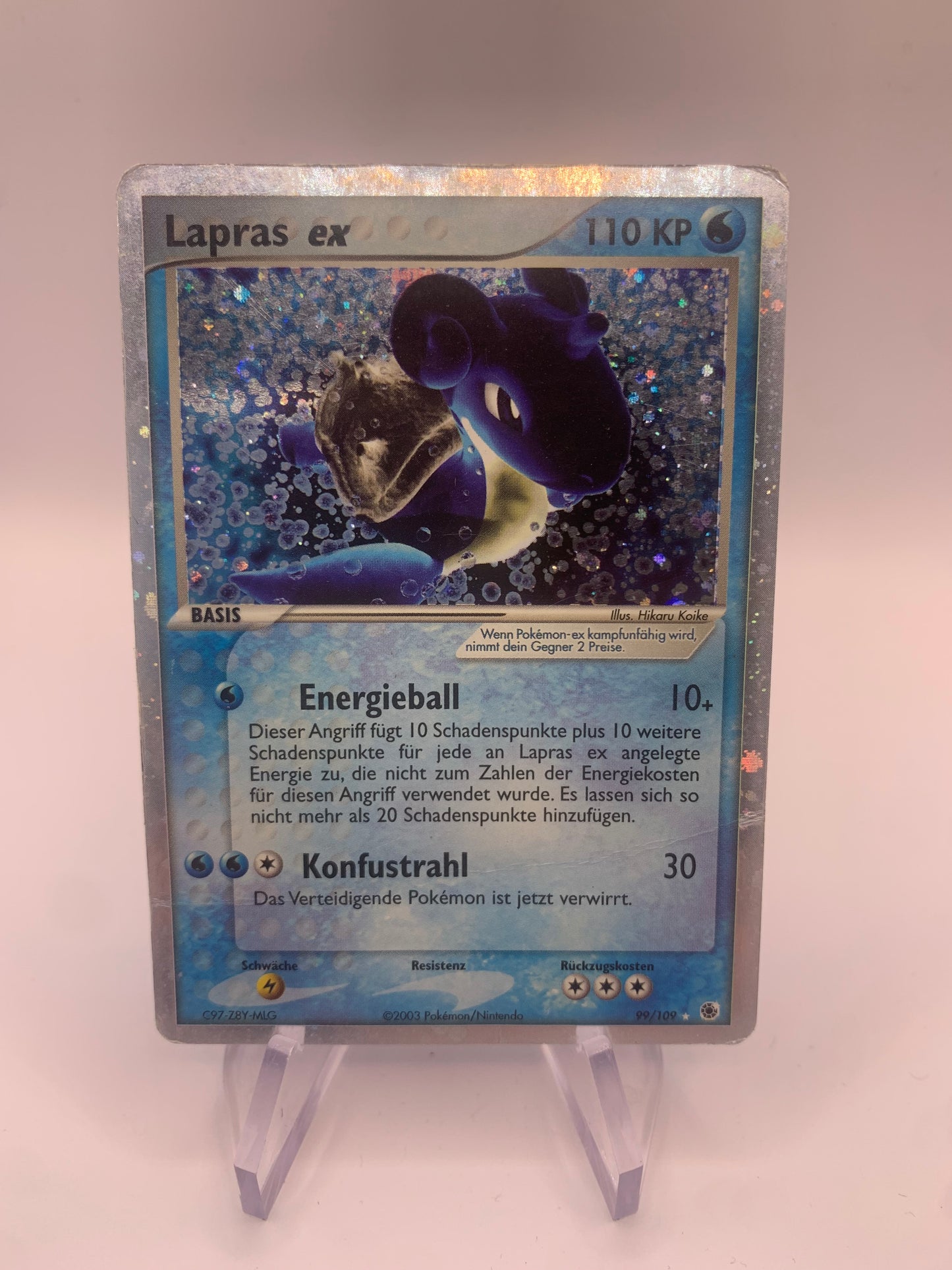 Pokemon Karte Ex Lapras 99/109 Deutsch