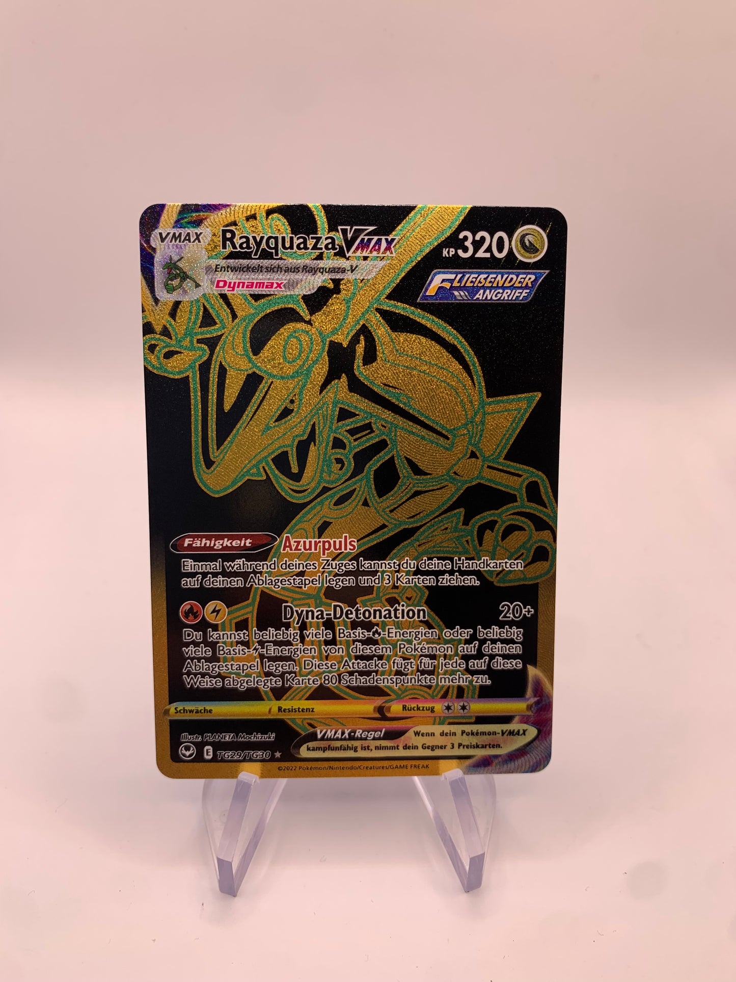 Pokemon Karte Vmax Gold Rayquaza TG29/TG30  Deutsch