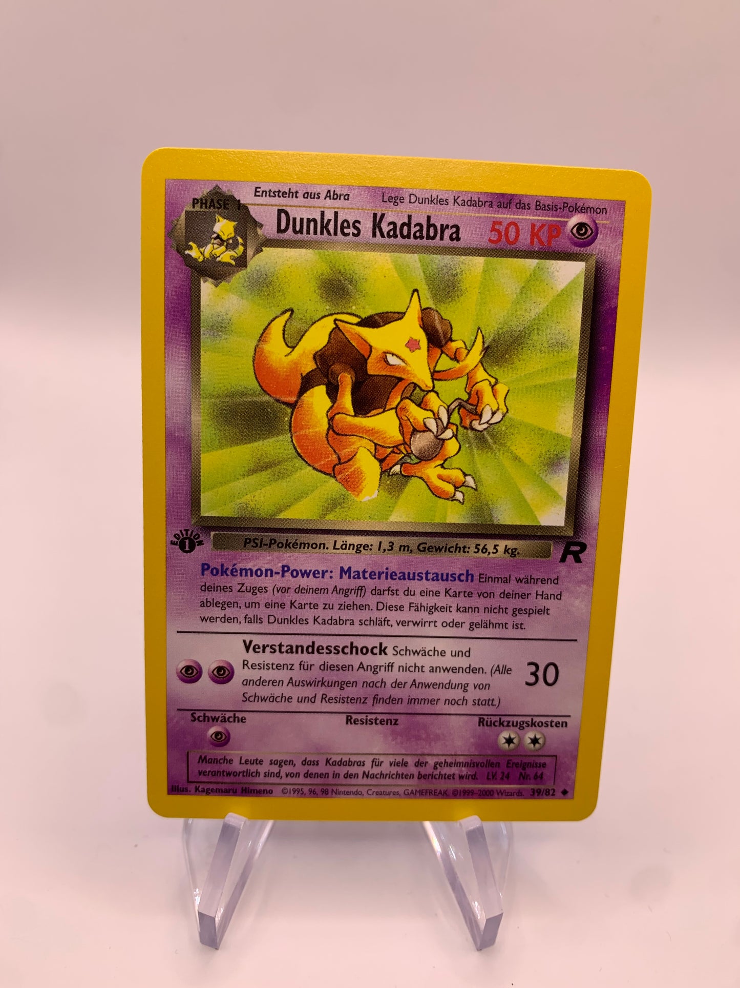 Pokemon Karte Rocket 1.Edition 39/82 Deutsch