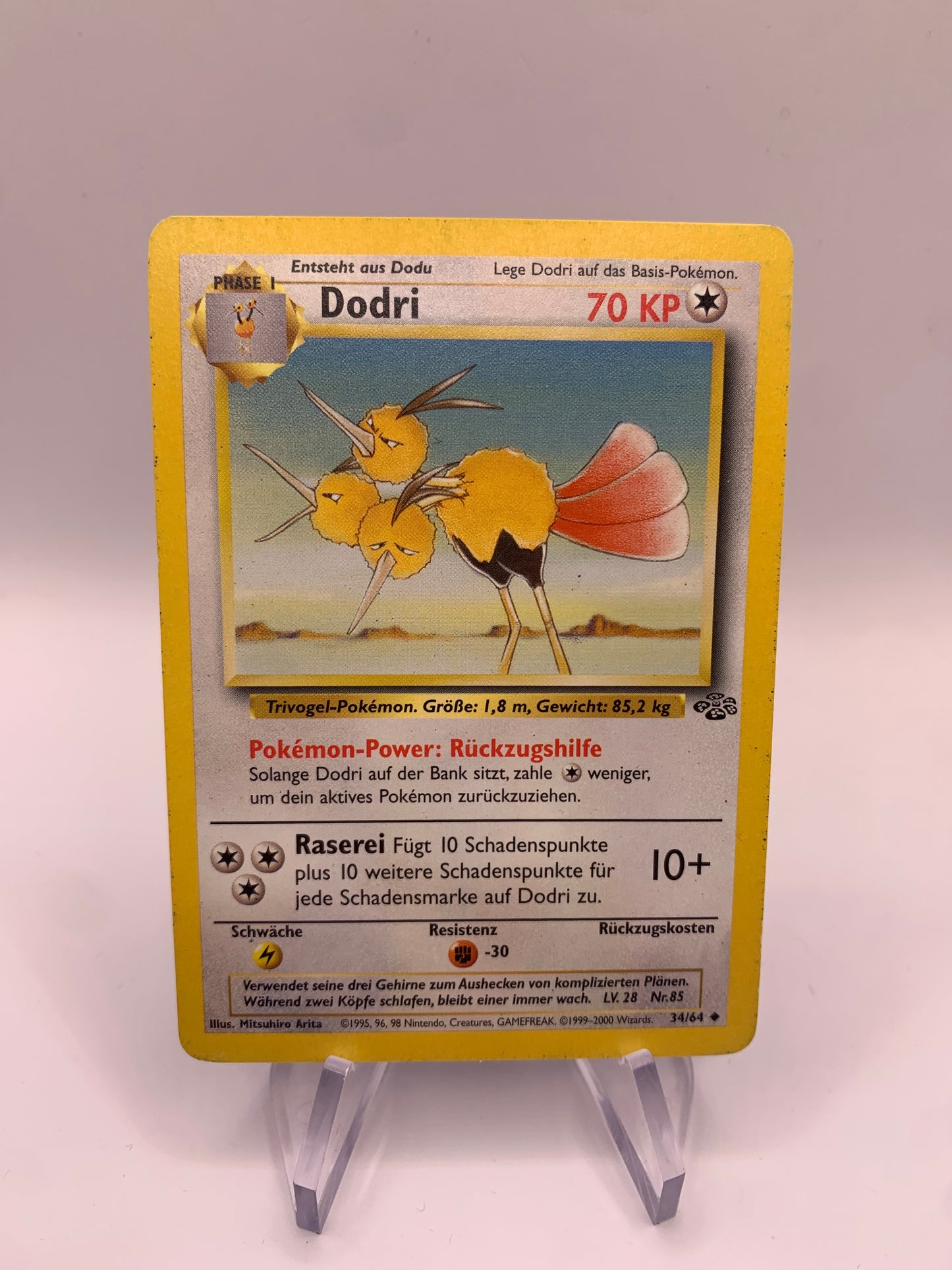 Pokemon Karte Dodrio 34/64 Jungel Deutsch