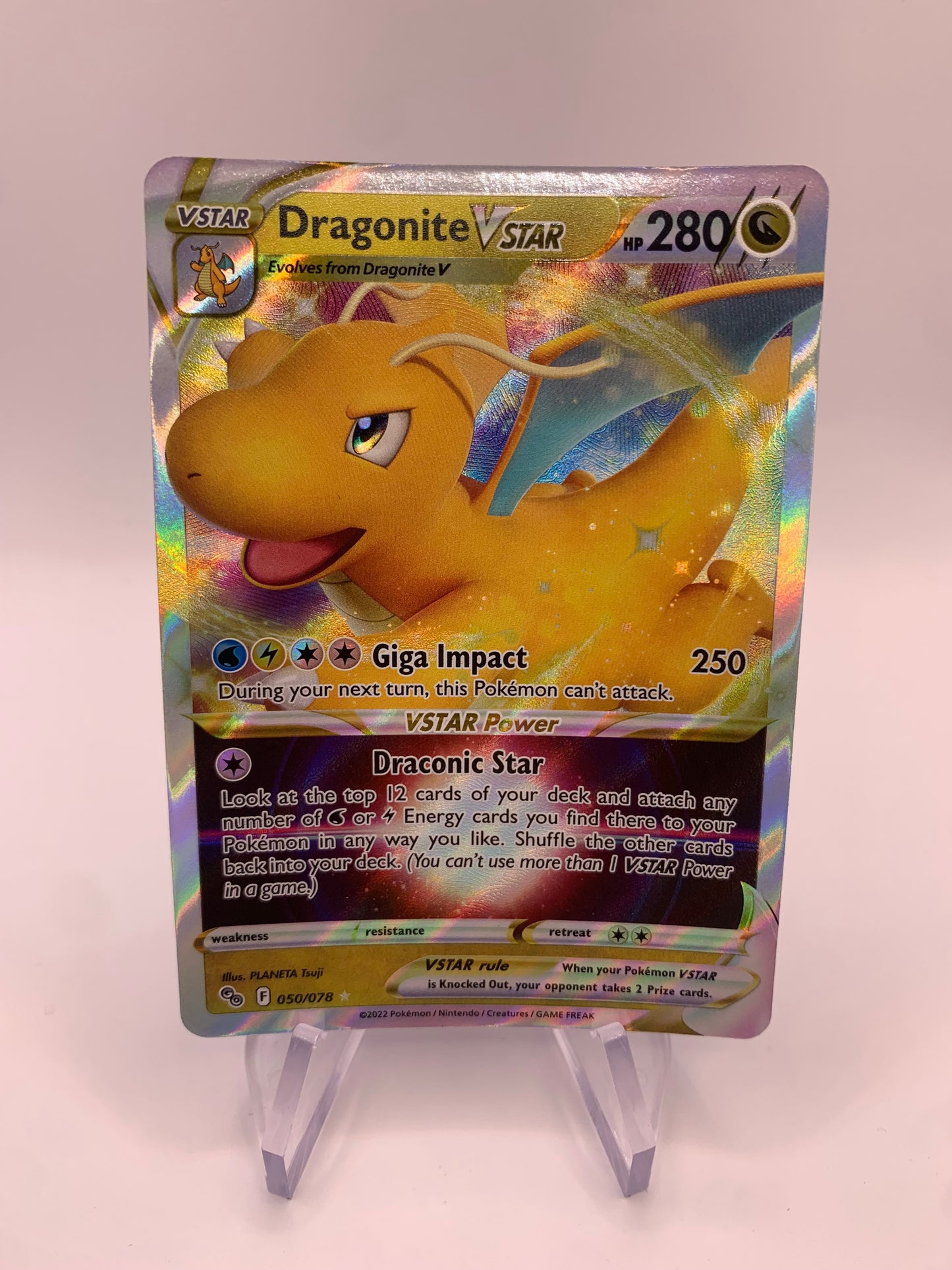 Pokémon card Vstar Dragoran 50/78 English