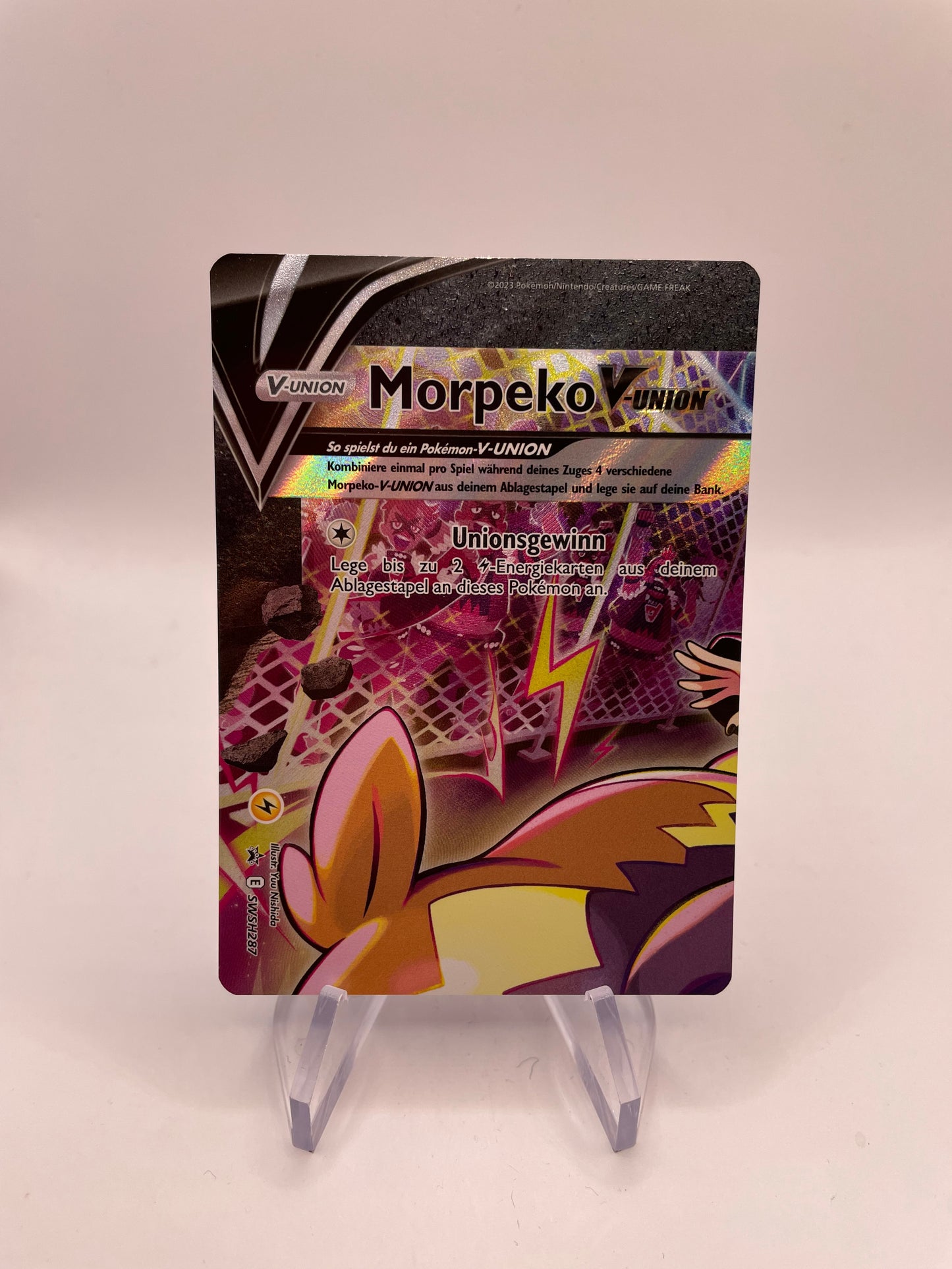 Pokémon Karte V-Union Morpeko SWSH287 Deutsch