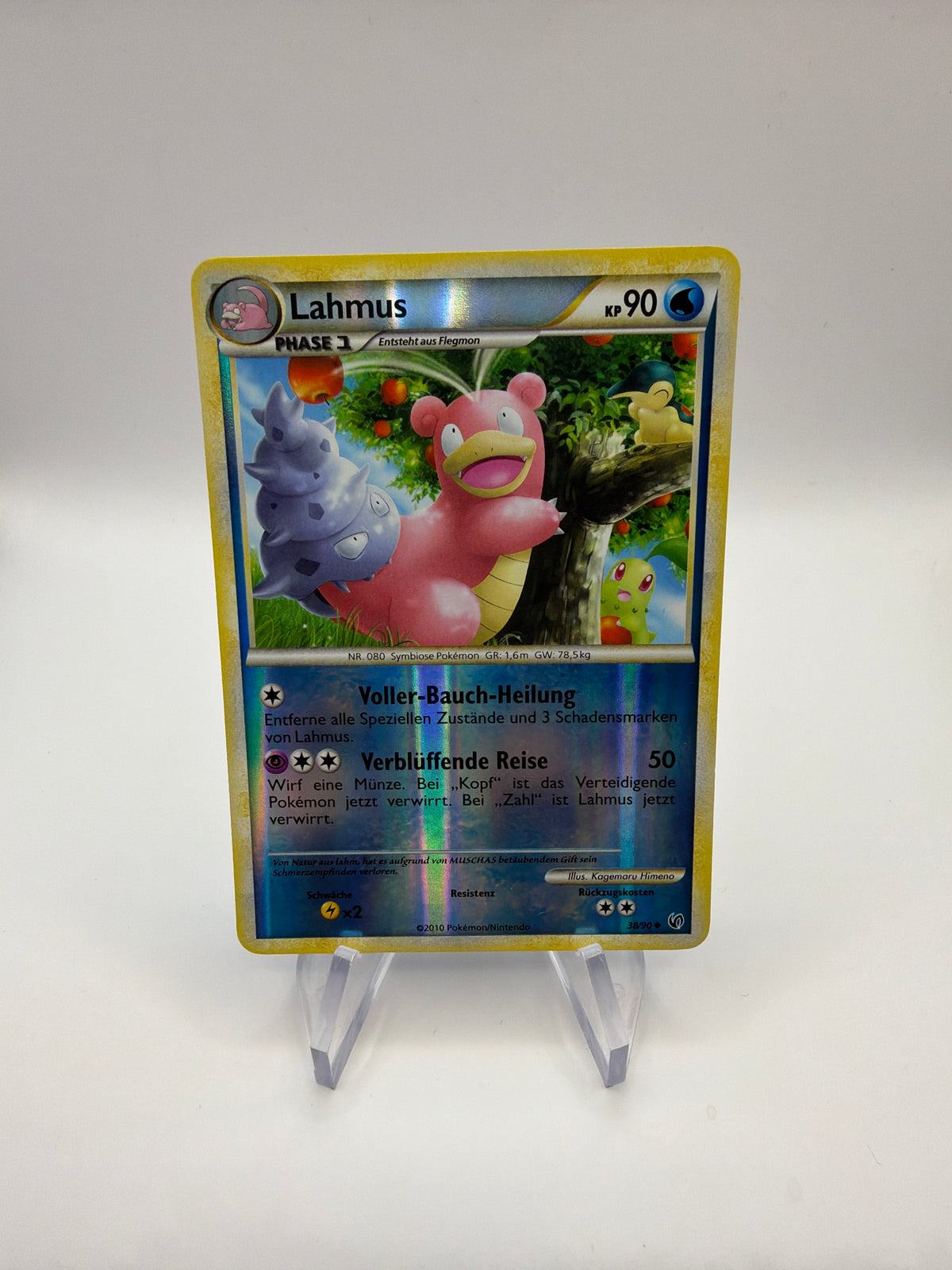 Pokemon Karte Reverse Lahmus 38/90 Deutsch