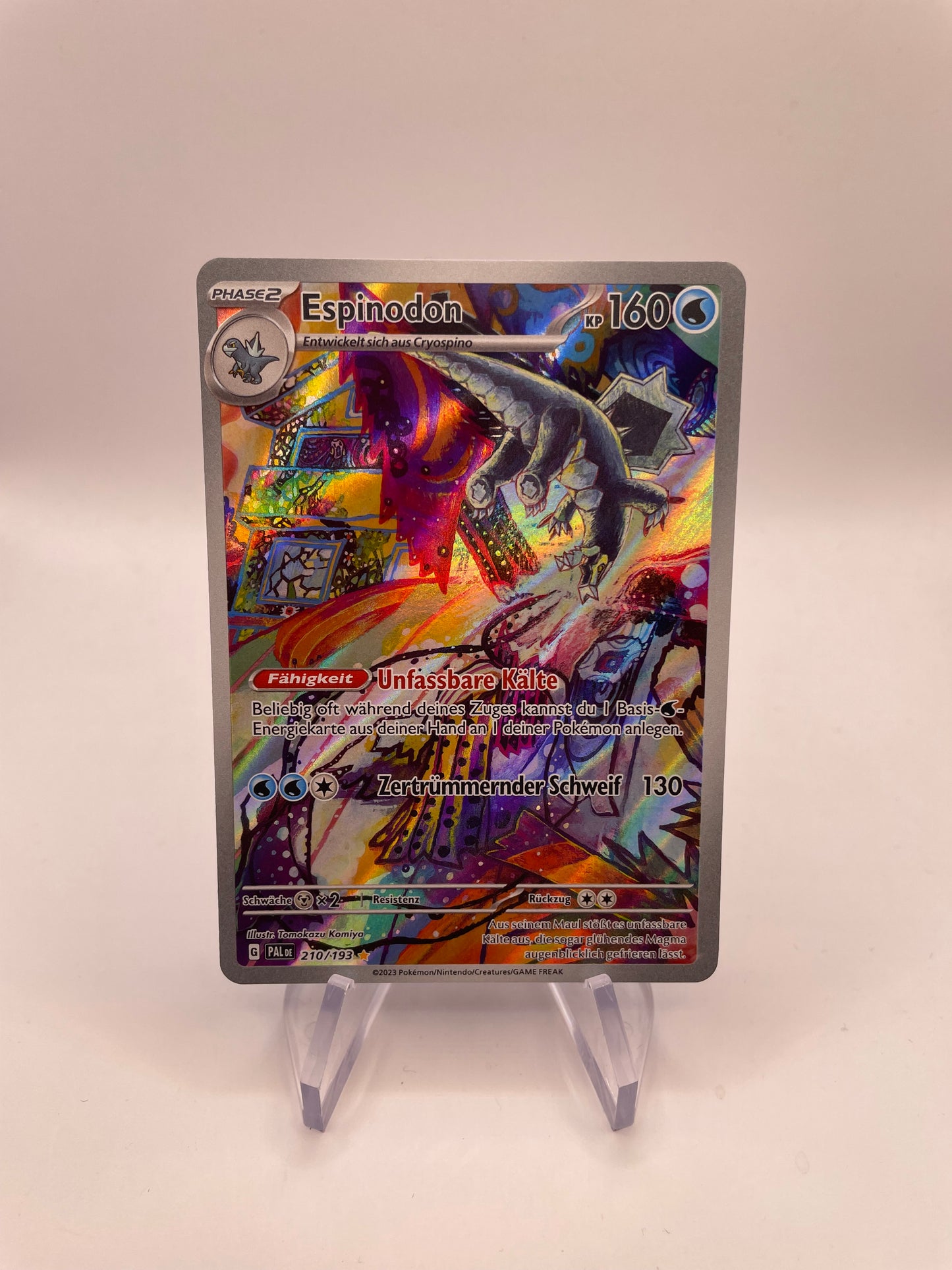 Pokemon Karte Art Rare Espinodon 210/193 Deutsch