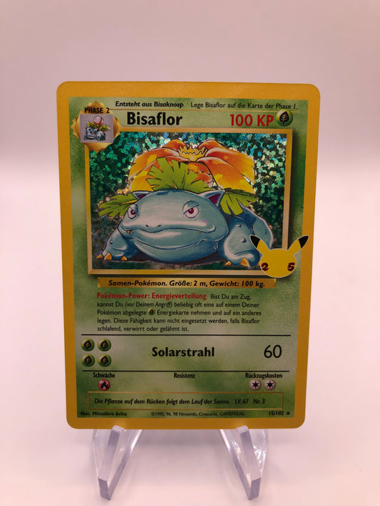 Pokemon Karte Holo Celebration Bisaflor 15/102 Deutsch