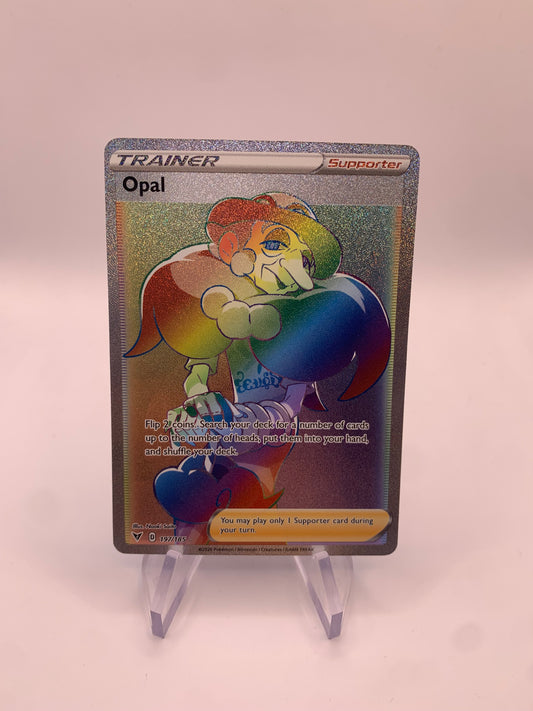 Pokemon Karte Rainbow Trainer Opal 197/185 Englisch