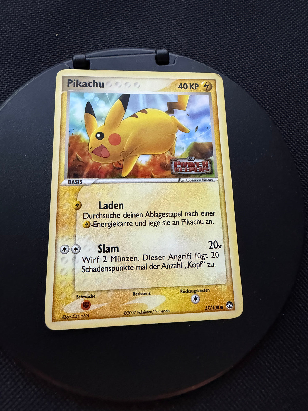 Pokemon Karte Stamp Pikachu 57/108 Deutsch