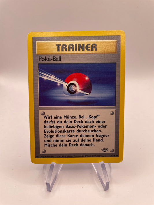 Pokemon Karte Jungel Trainer Pokémon-Ball 64/64 Deutsch