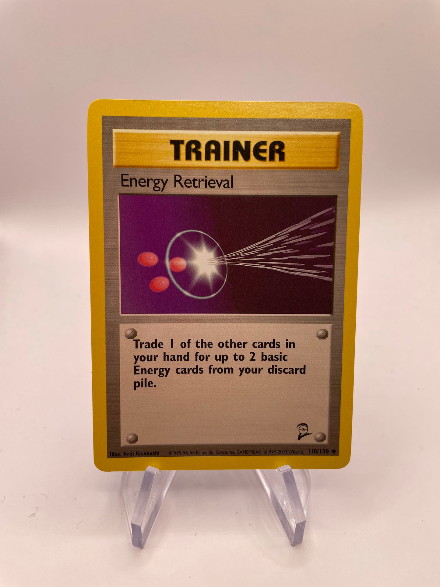 Pokemon Karte Base-Set 2 Trainer Energy Retrieval 110/130 Englisch