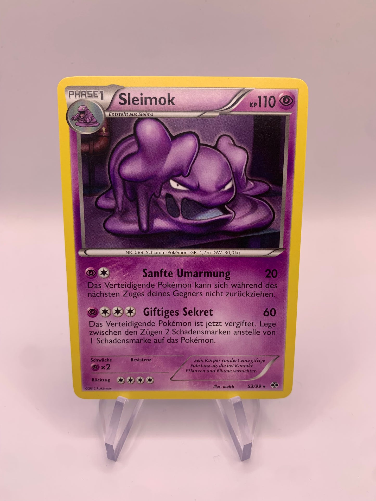 Pokemon Karte Sleimok 53/99 Deutsch