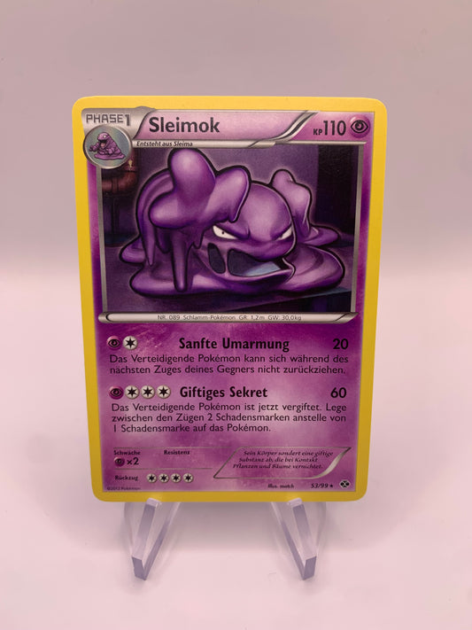 Pokemon Karte Sleimok 53/99 Deutsch