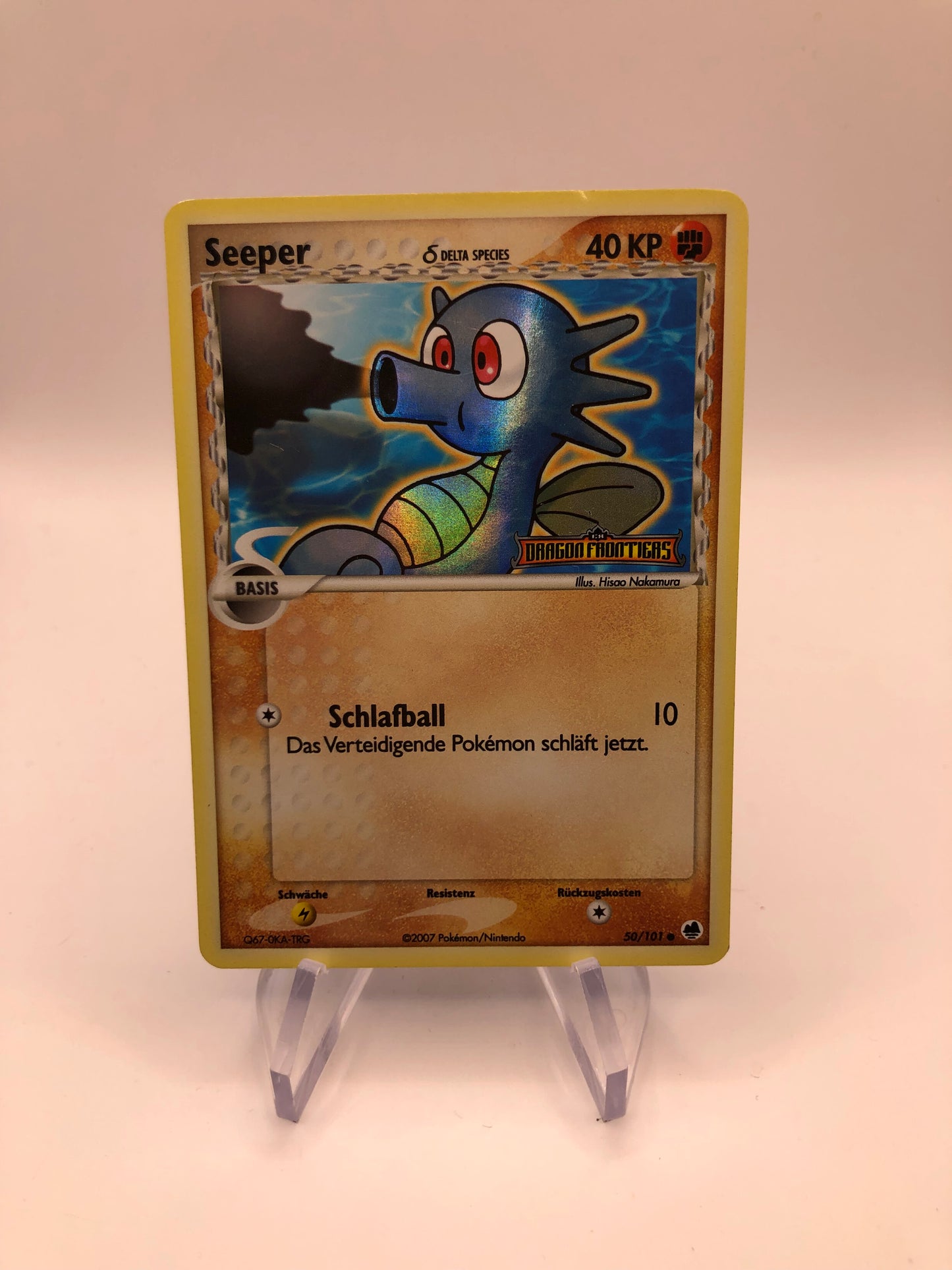 Pokemon Karte Revers Stamp Seeper 50/101 Deutsch