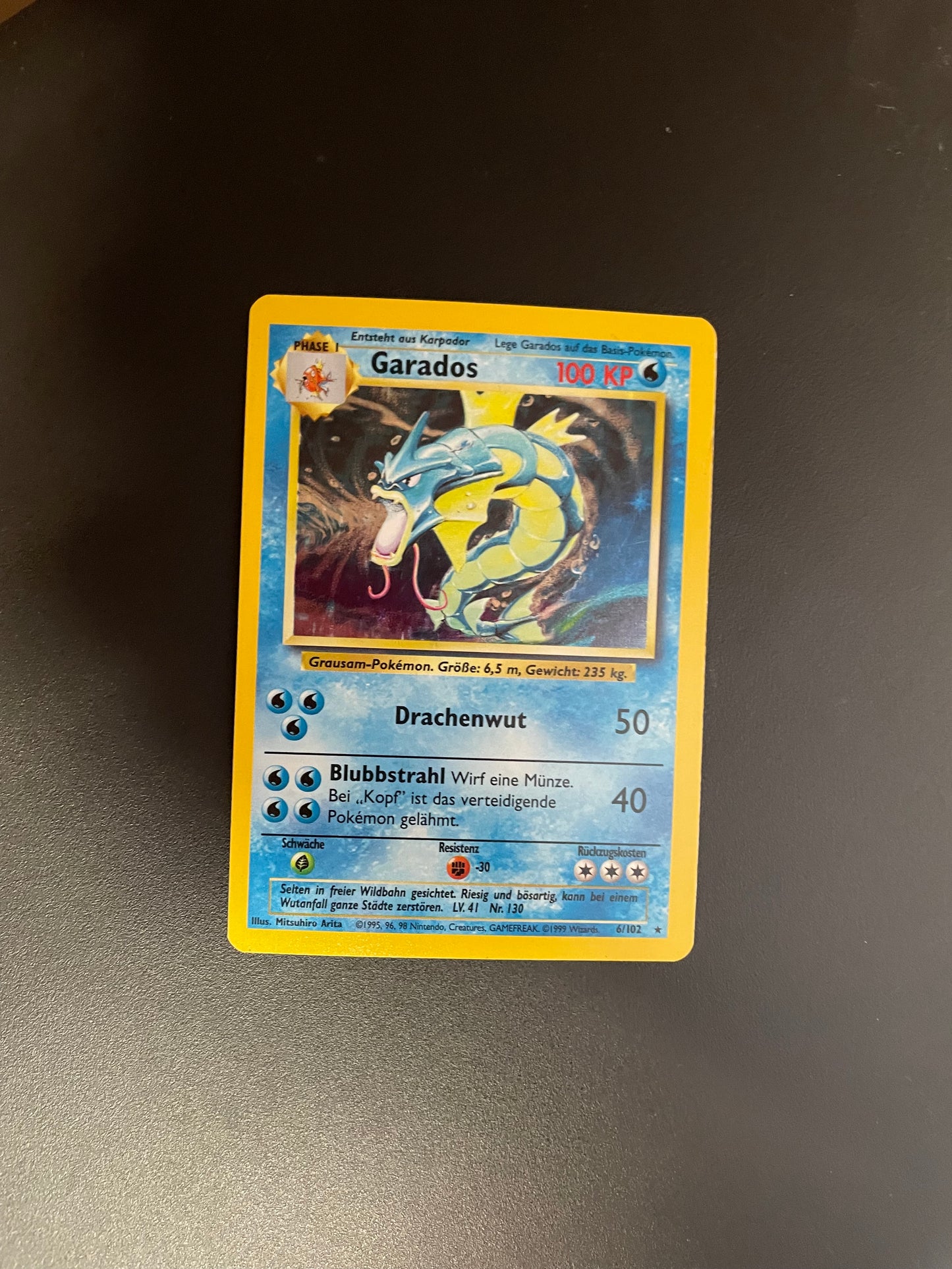 Pokemon Karte Holo Garados 6/102 Deutsch