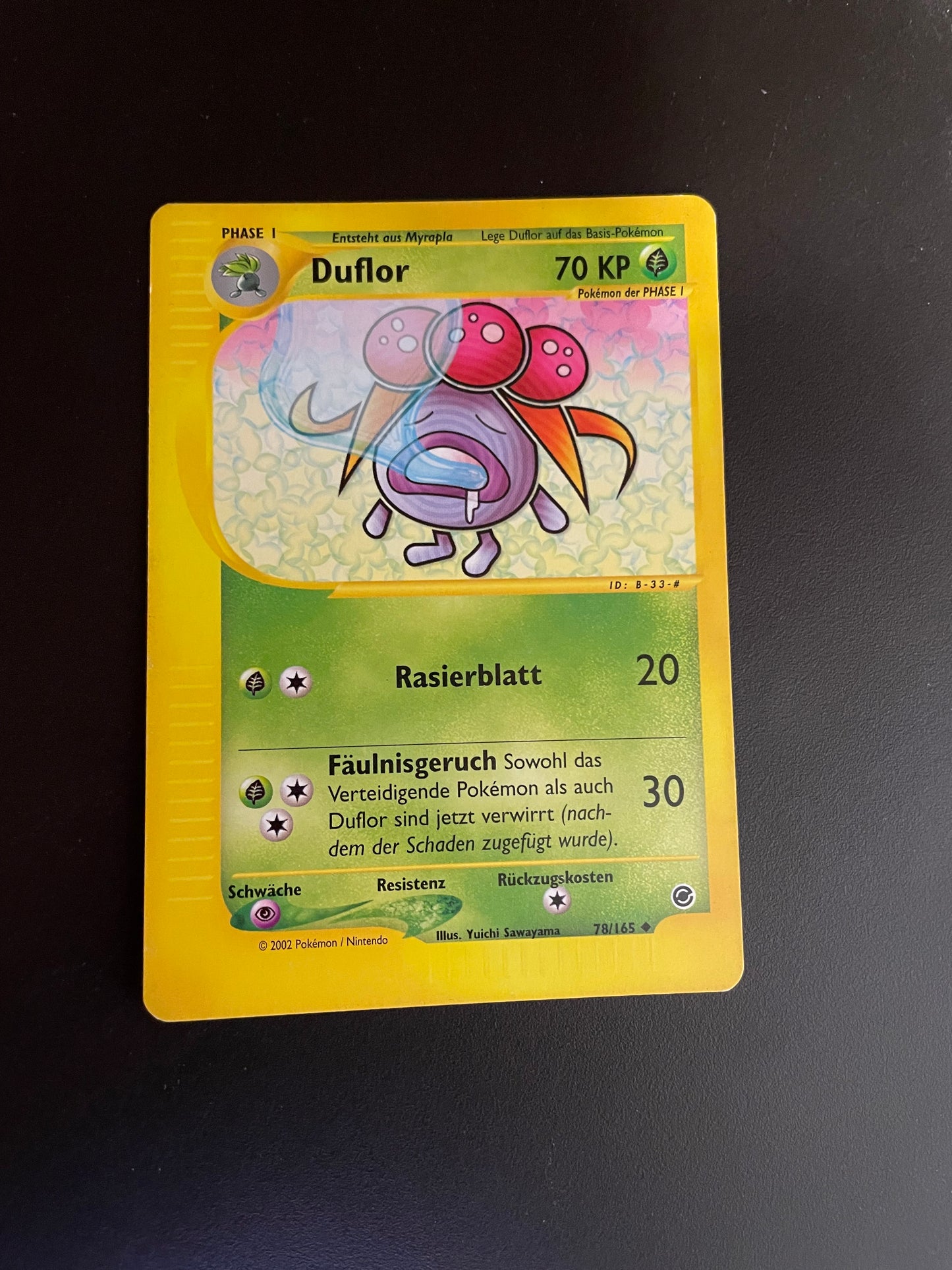 Pokemon Karte e-Series Duflor 78/165 Deutsch
