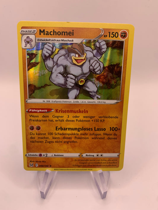 Pokemon Karte Holo Machomei 88/196 Deutsch