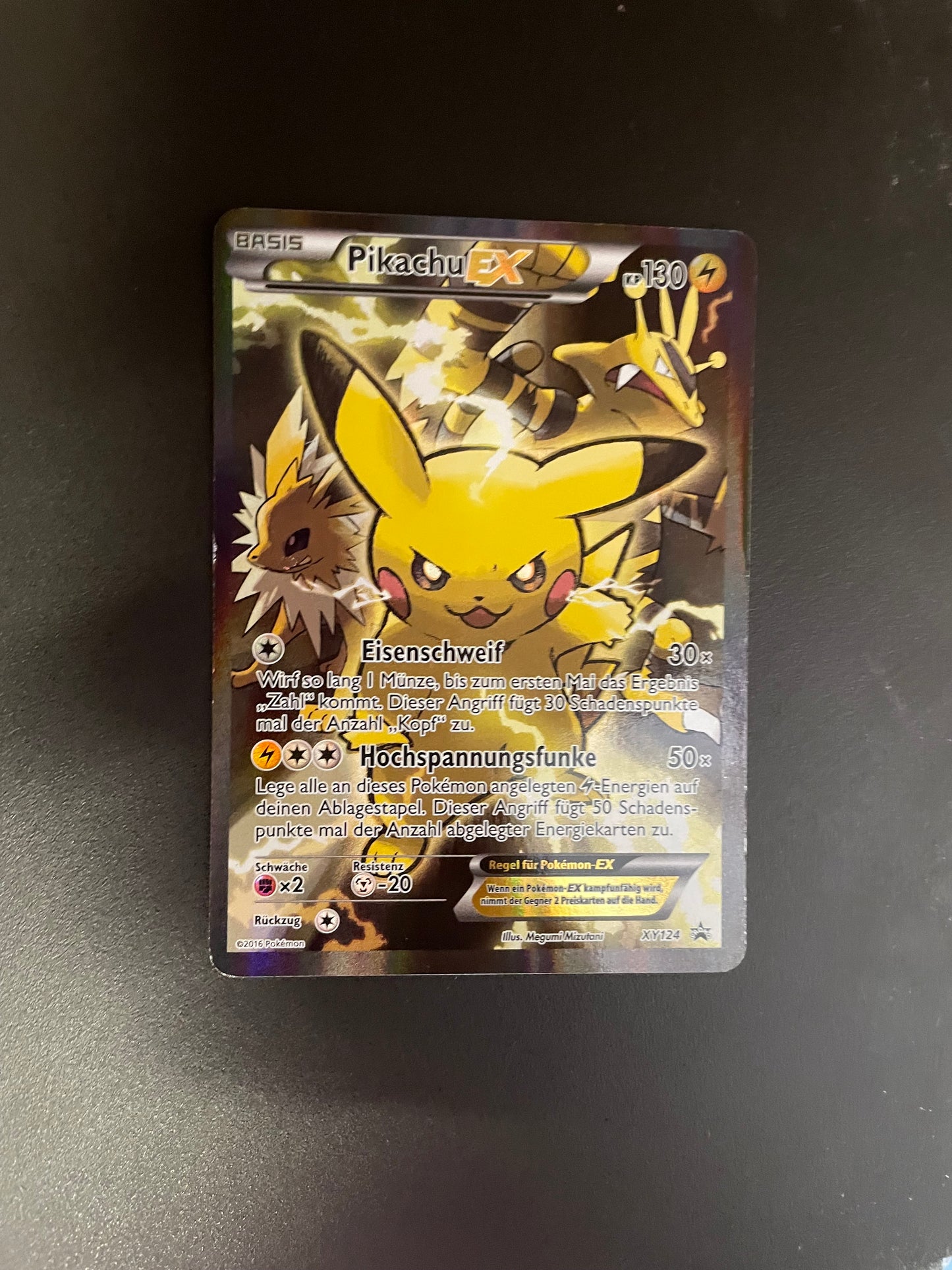 Pokemon Karte EX Promo Pikachu XY124 Deutsch