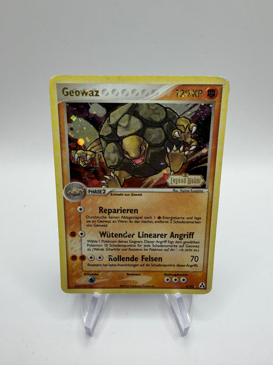 Pokemon Karte Stamp Geowaz 6/92 Deutsch
