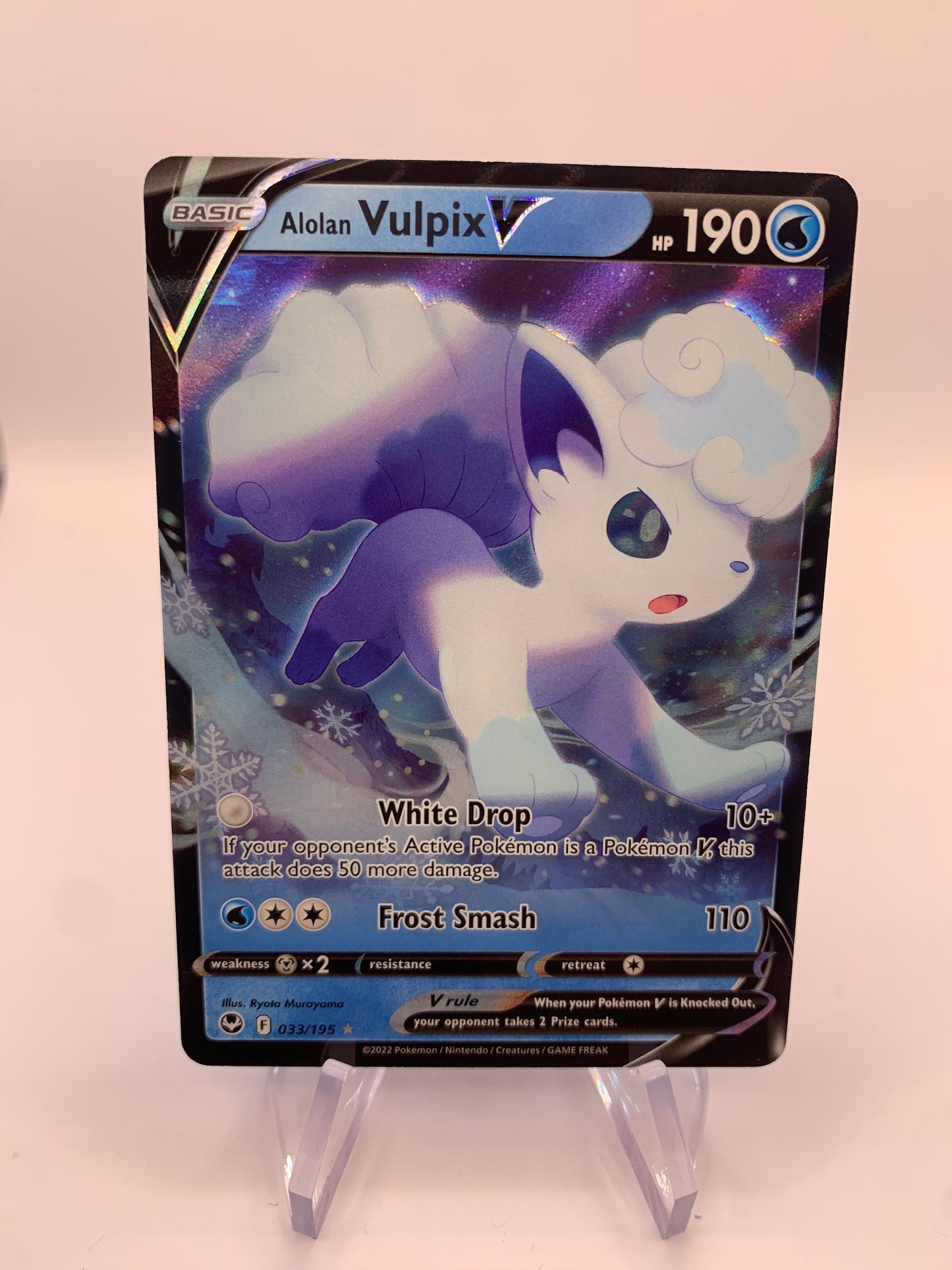 Pokemon Karte V Vulpix 33/195 Englisch